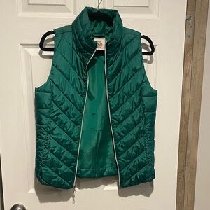SO Teal Quilted Vest